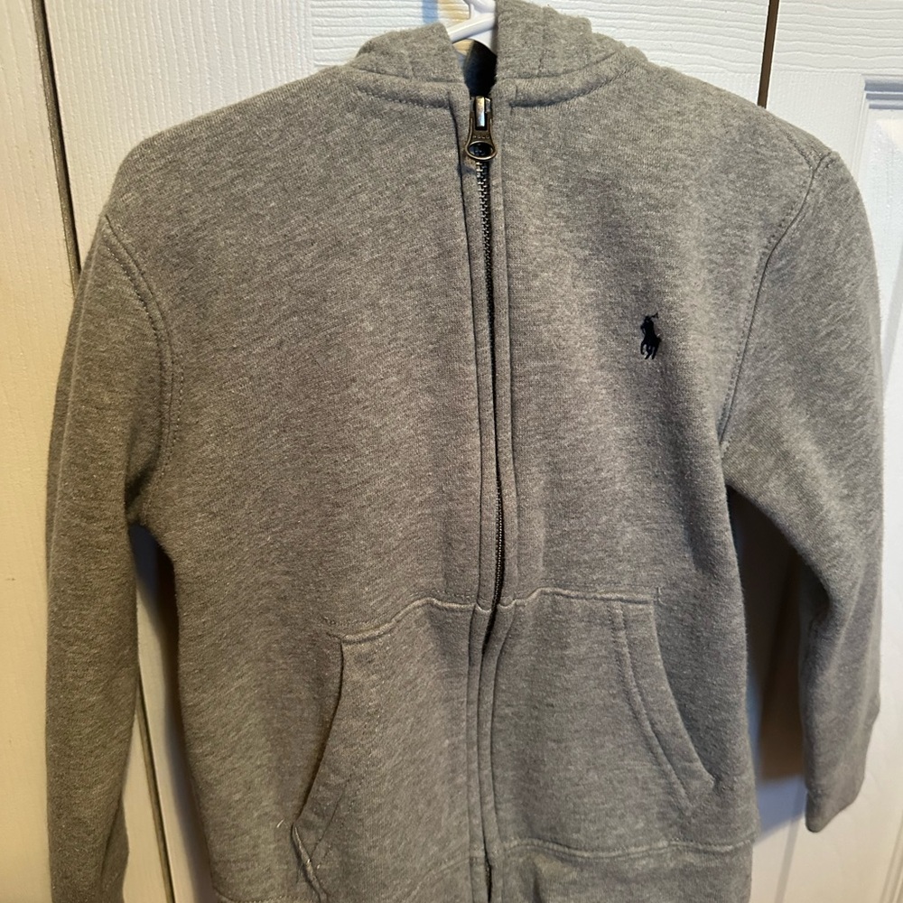 Ralph Lauren Gray Zip-Up Sweater